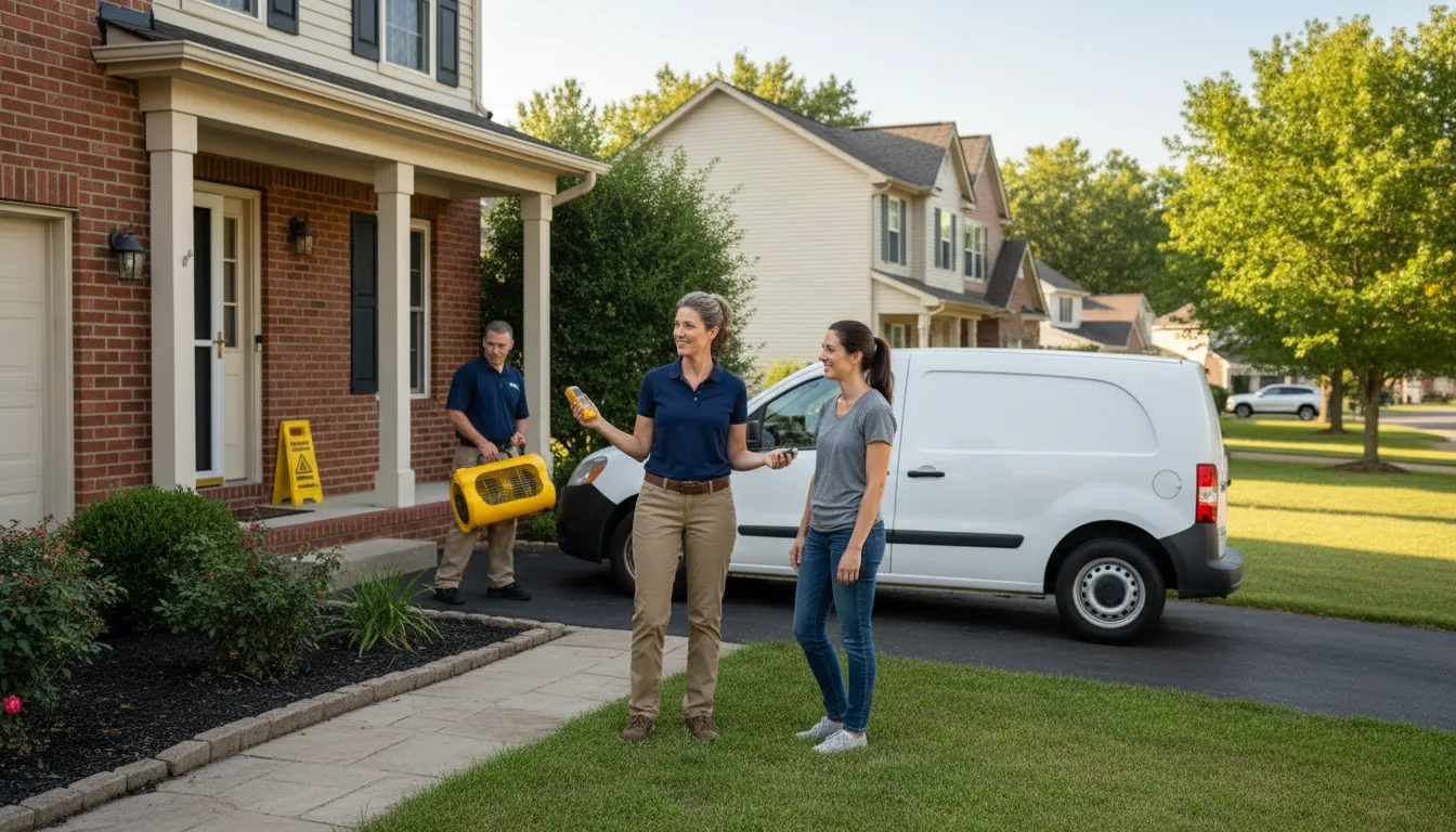 Residential water damage restoration in Aimwell, LA